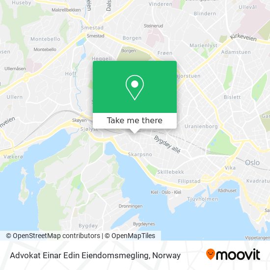 Advokat Einar Edin Eiendomsmegling map