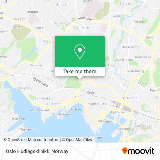 Oslo Hudlegeklinikk map