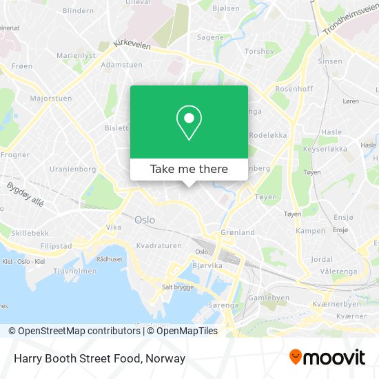 Harry Booth Street Food map