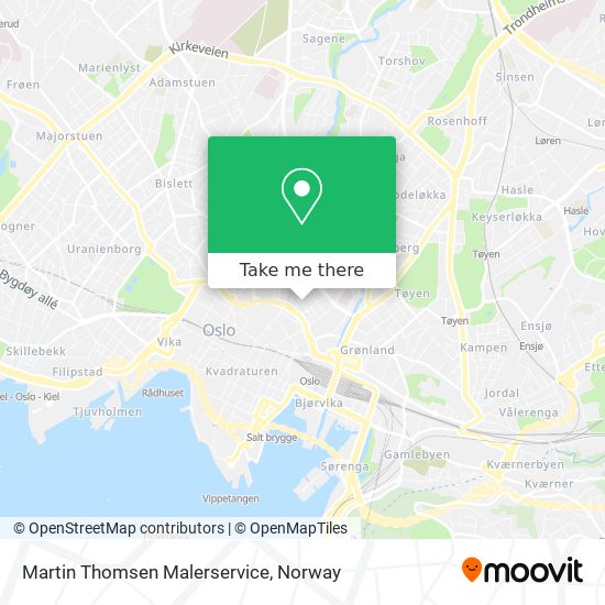 Martin Thomsen Malerservice map