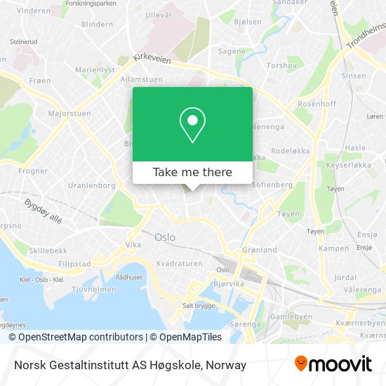 Norsk Gestaltinstitutt AS Høgskole map