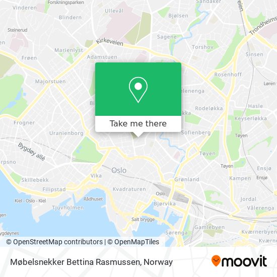 Møbelsnekker Bettina Rasmussen map