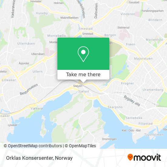 Orklas Konsersenter map