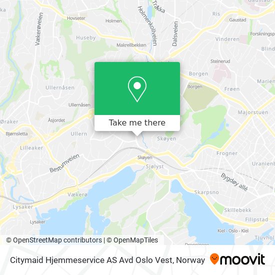 Citymaid Hjemmeservice AS Avd Oslo Vest map