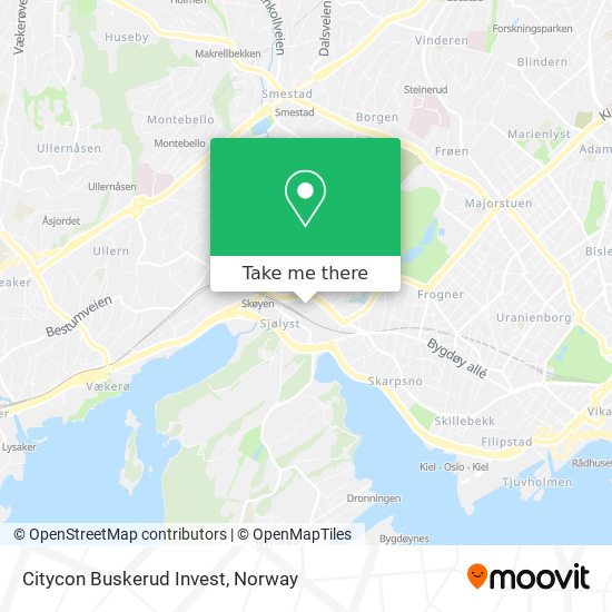 Citycon Buskerud Invest map