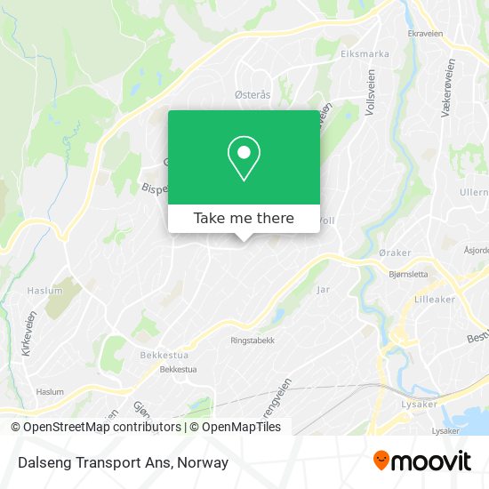 Dalseng Transport Ans map