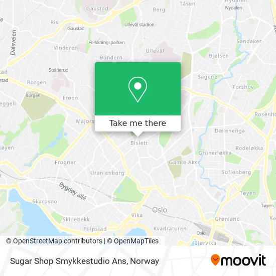 Sugar Shop Smykkestudio Ans map