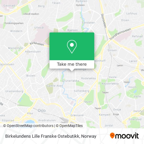 Birkelundens Lille Franske Ostebutikk map