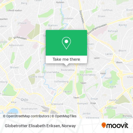 Globetrotter Elisabeth Eriksen map