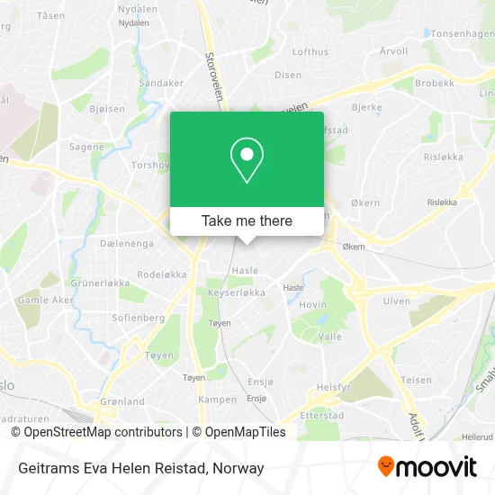 Geitrams Eva Helen Reistad map
