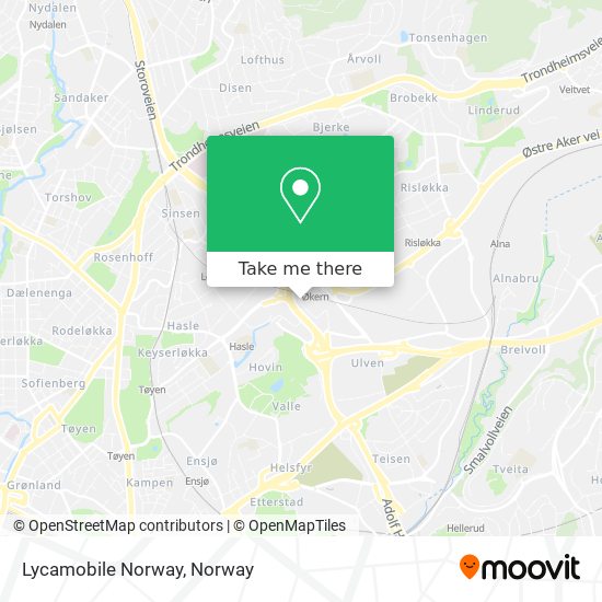 Lycamobile Norway map