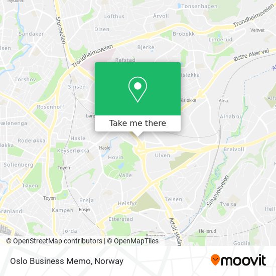 Oslo Business Memo map