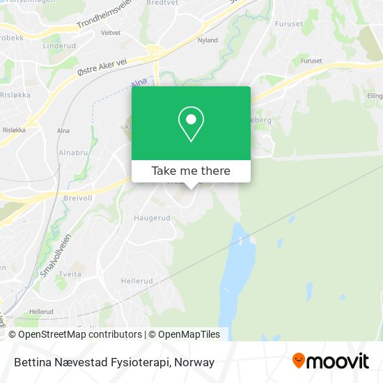 Bettina Nævestad Fysioterapi map