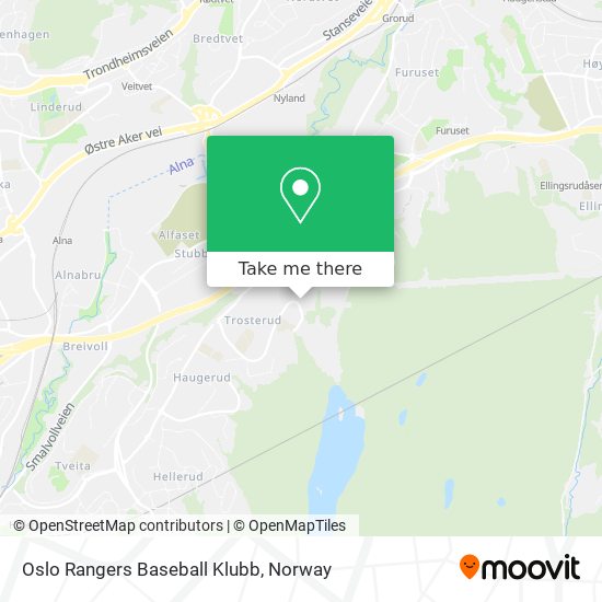 Oslo Rangers Baseball Klubb map