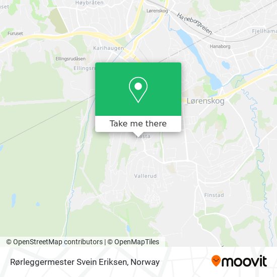 Rørleggermester Svein Eriksen map