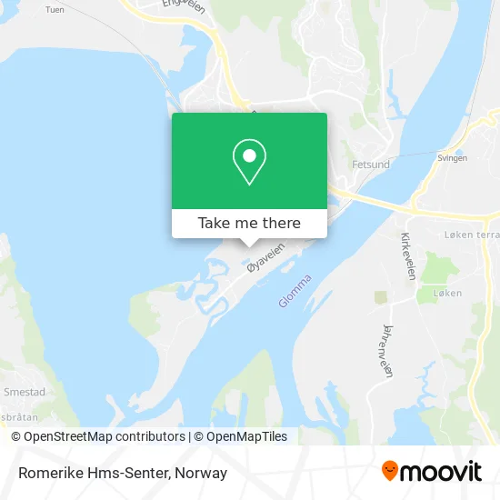 Romerike Hms-Senter map