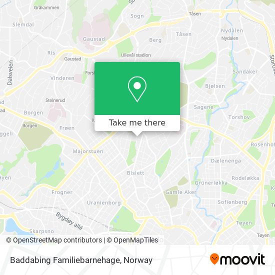 Baddabing Familiebarnehage map