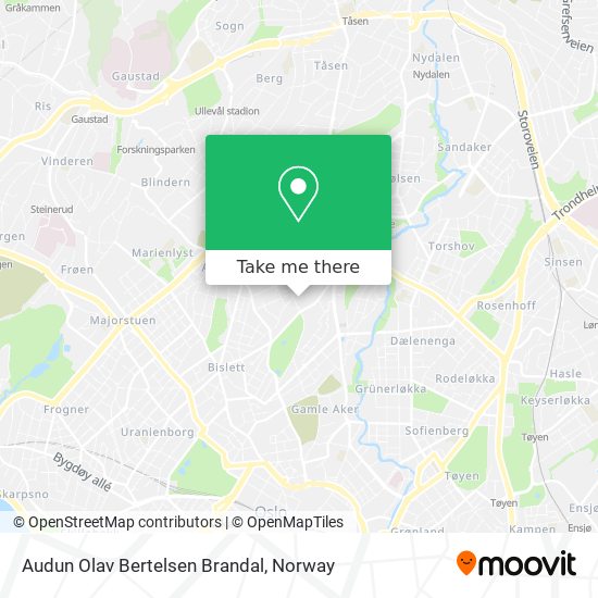 Audun Olav Bertelsen Brandal map