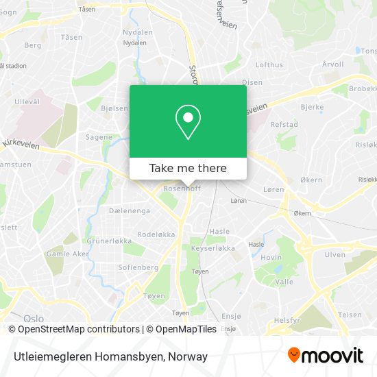Utleiemegleren Homansbyen map