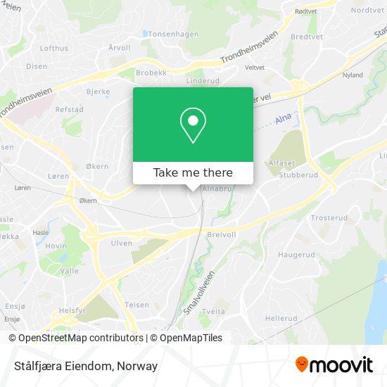 Stålfjæra Eiendom map