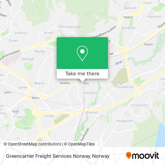 Greencarrier Freight Services Norway map