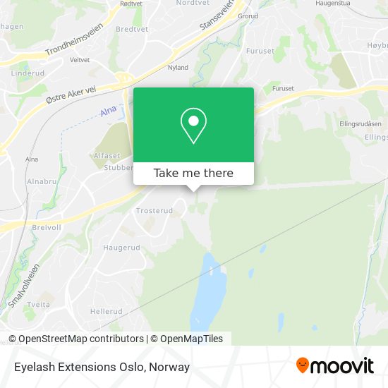 Eyelash Extensions Oslo map