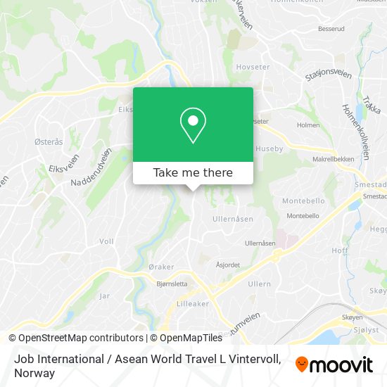 Job International / Asean World Travel L Vintervoll map