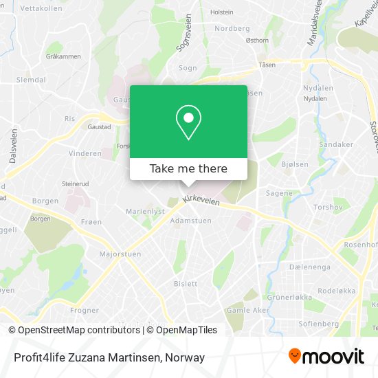 Profit4life Zuzana Martinsen map