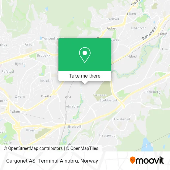 Cargonet AS -Terminal Alnabru map
