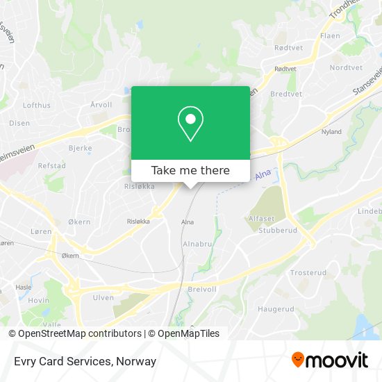 Evry Card Services map