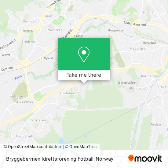 Bryggebermen Idrettsforening Fotball map