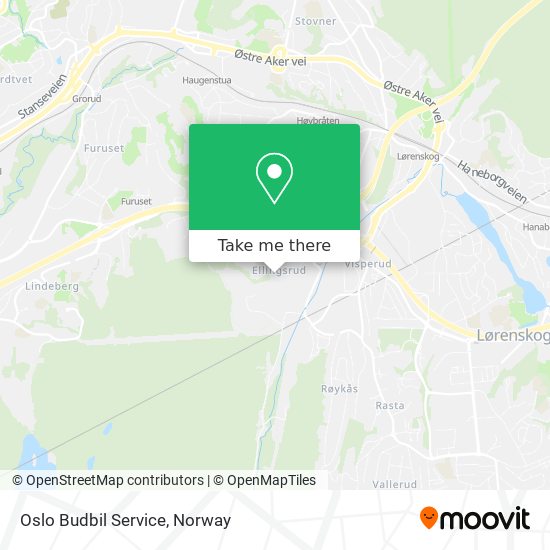 Oslo Budbil Service map