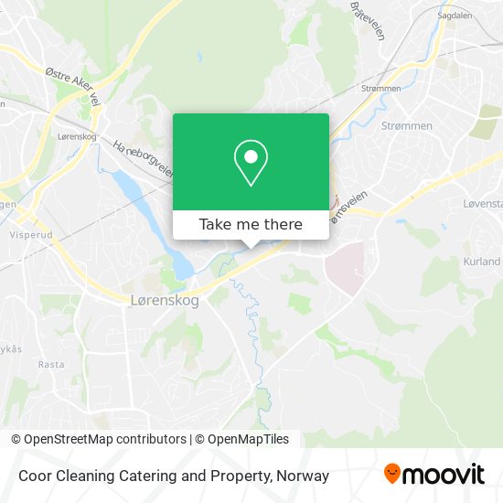 Coor Cleaning Catering and Property map