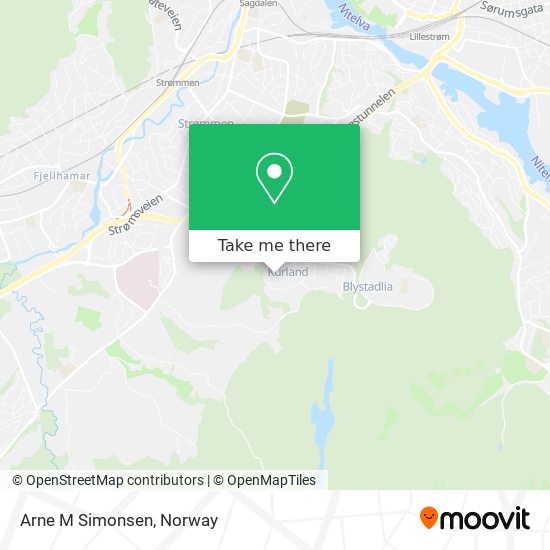 Arne M Simonsen map