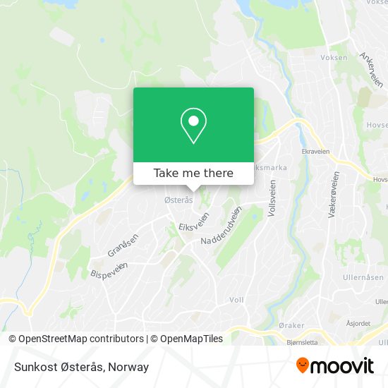 Sunkost Østerås map