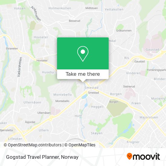 Gogstad Travel Planner map