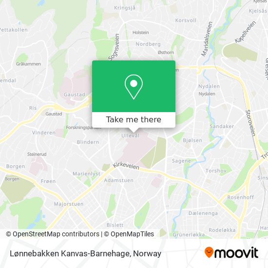Lønnebakken Kanvas-Barnehage map