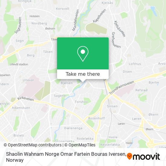 Shaolin Wahnam Norge Omar Fartein Bouras Iversen map
