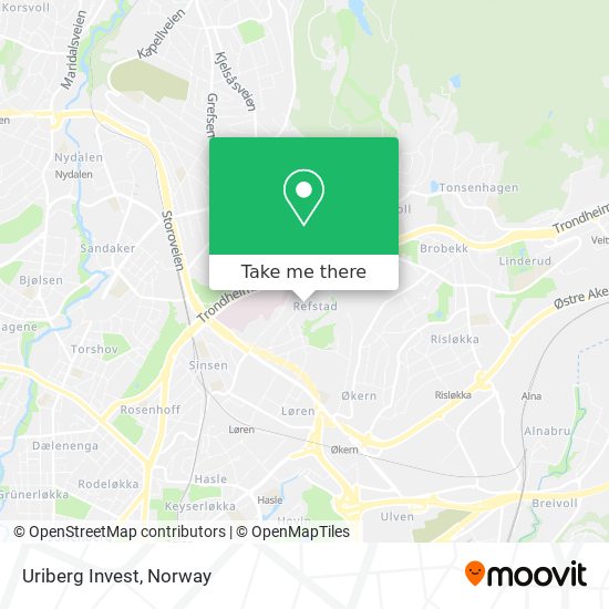 Uriberg Invest map