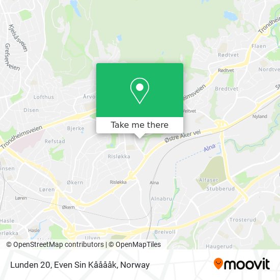 Lunden 20, Even Sin Kååååk map