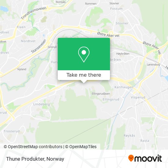 Thune Produkter map