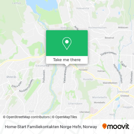 Home-Start Familiekontakten Norge Hsfn map