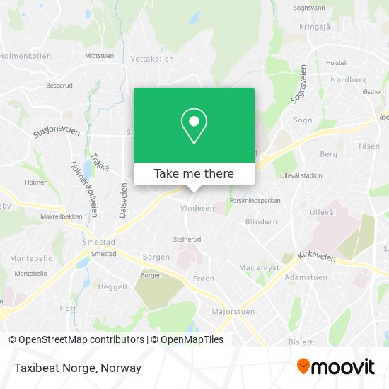 Taxibeat Norge map