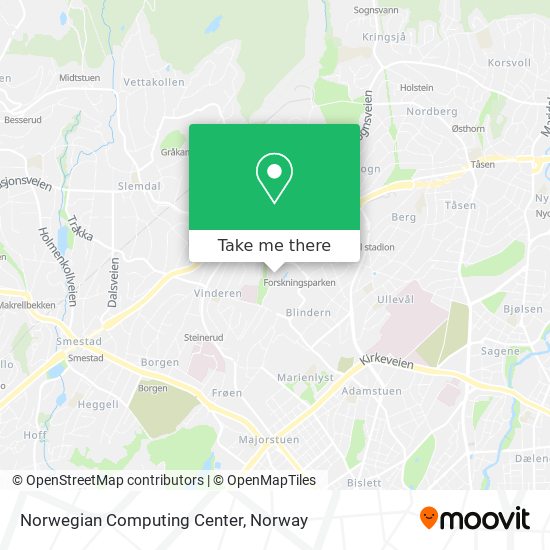 Norwegian Computing Center map