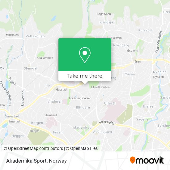 Akademika Sport map