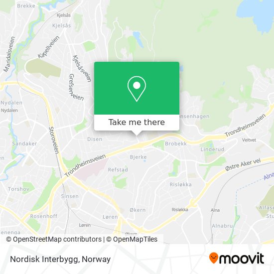 Nordisk Interbygg map