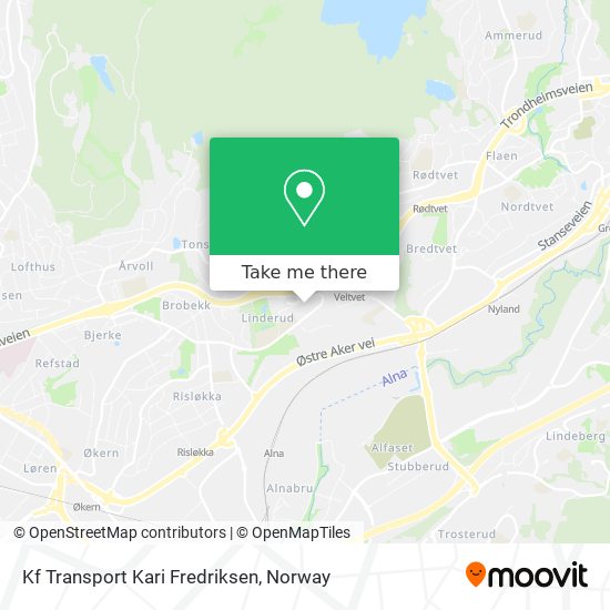 Kf Transport Kari Fredriksen map