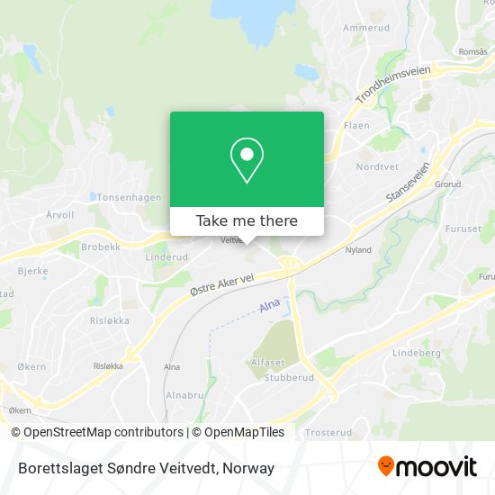 Borettslaget Søndre Veitvedt map