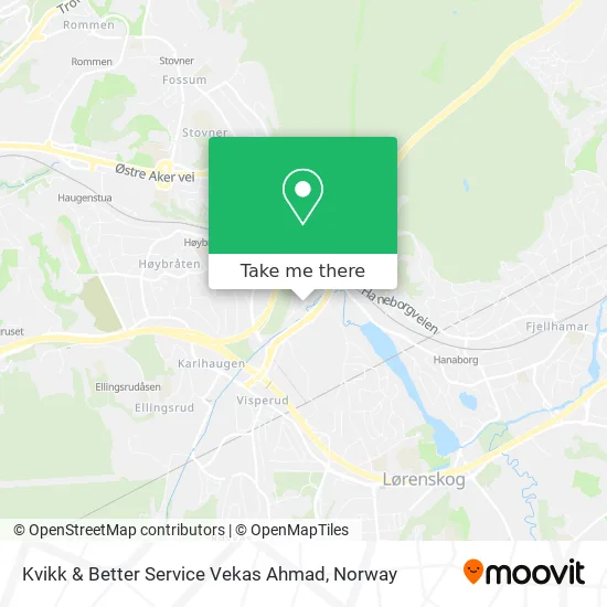 Kvikk & Better Service Vekas Ahmad map