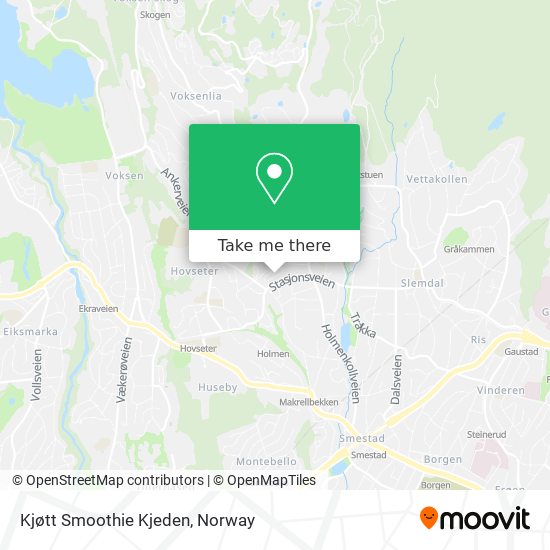 Kjøtt Smoothie Kjeden map